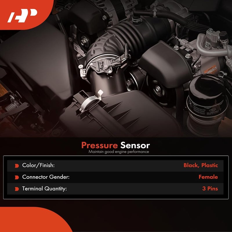 A-Premium حساس ضغط التغذية المرتدة (DPFE) متوافق مع فورد برونكو إيسكايب إكسبيديشن F-150 F-250 سوبر ديوتي فوكاس موستانج لينكولن نافيجيتور تاون كار مازدا ميركوري - Image 2